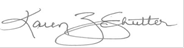 Signature of Karen Z. Schutter