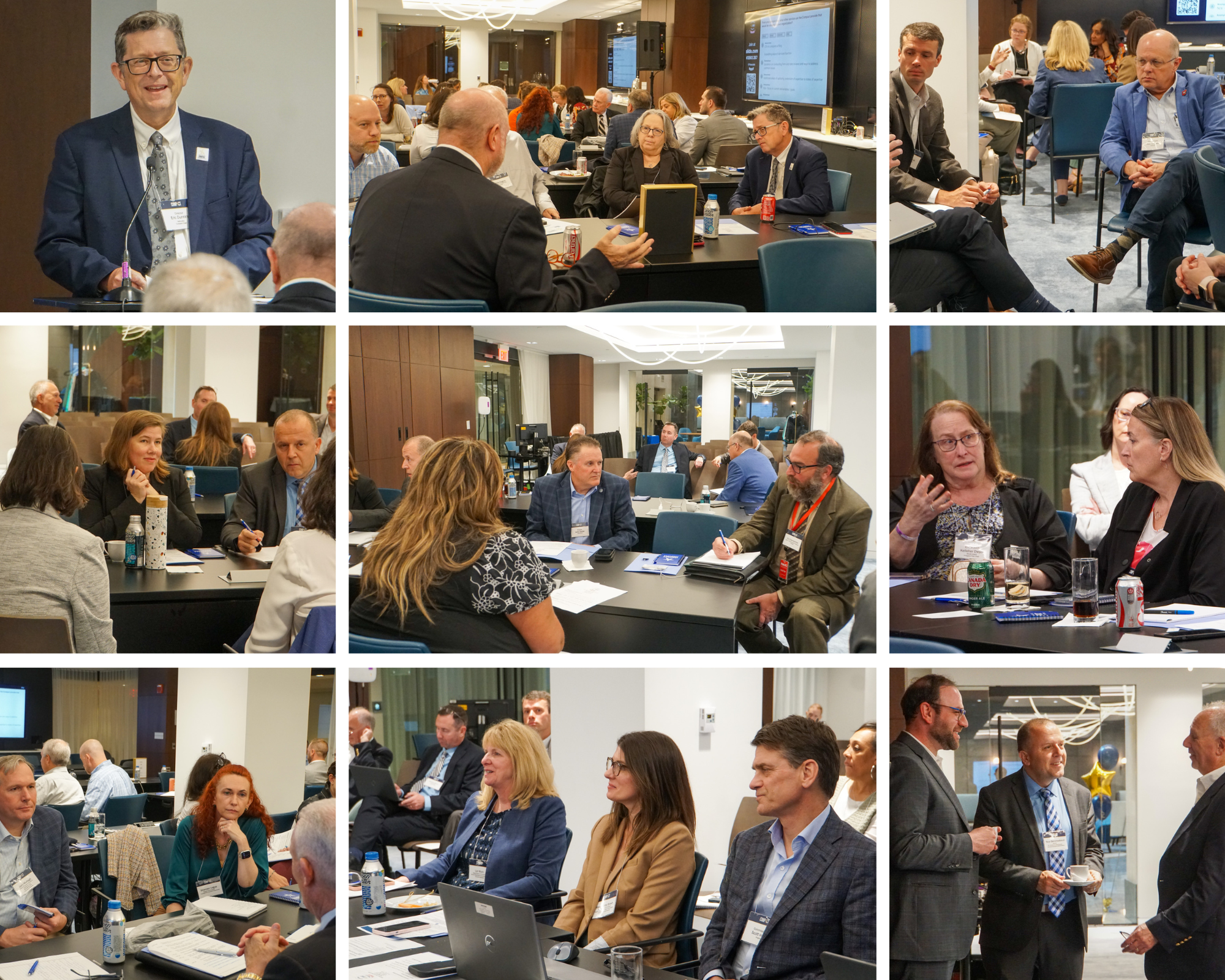Collage of photos from the 2025 D.C. Compact Roundtable