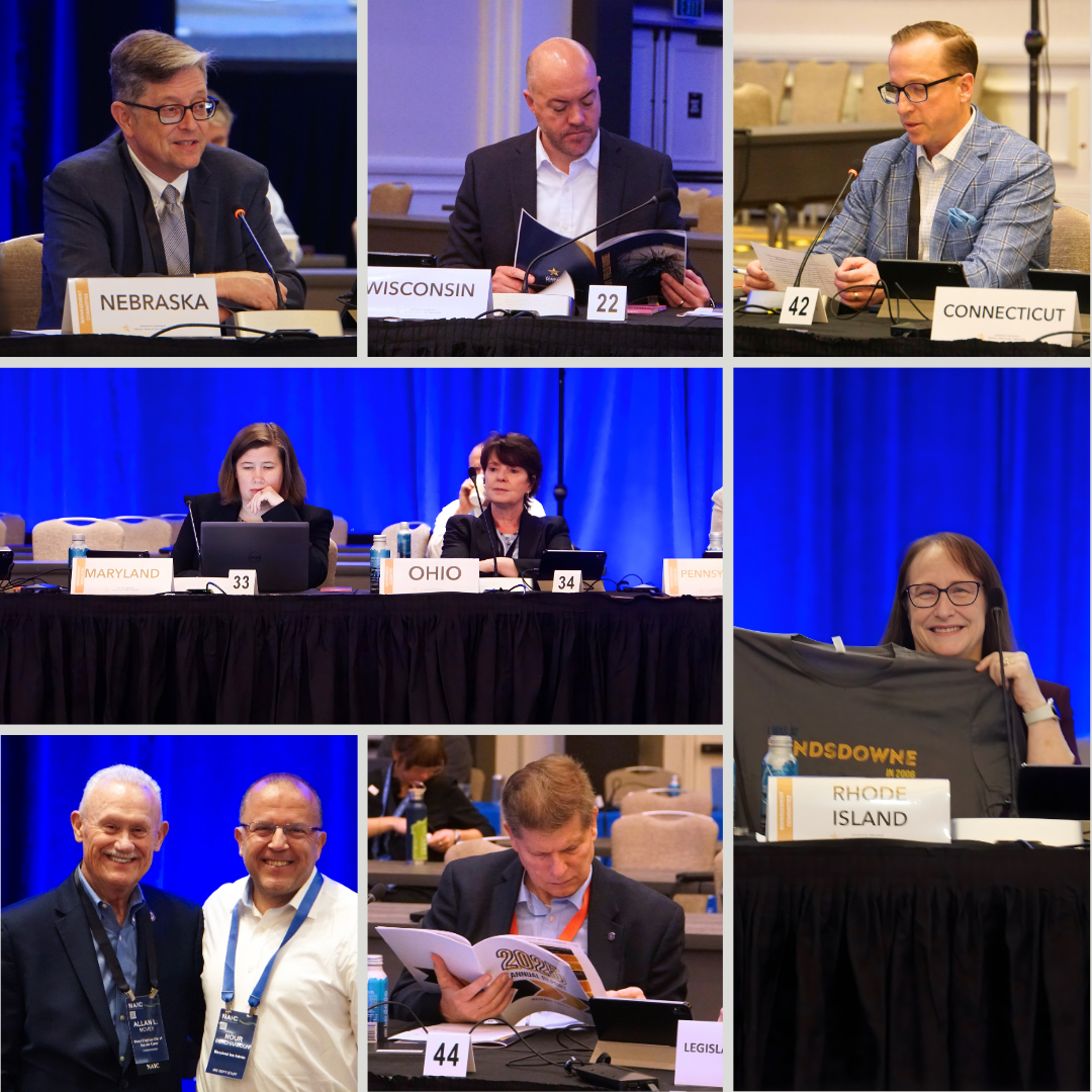 Photo collage showing participants at the March 24, 2026 Spring Joint Meeting of the Compact Commission and Management Committee in San Diego, including a moment recognizing the Compact’s 20th anniversary.
